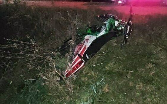 В Малмыже несовершеннолетний мотоциклист вылетел в кювет и перевернулся